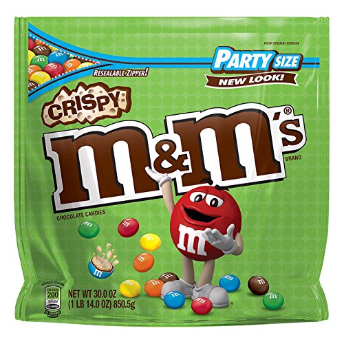 M&M'S Crispy Chocolate Candy Party Size 30-Ounce Bag