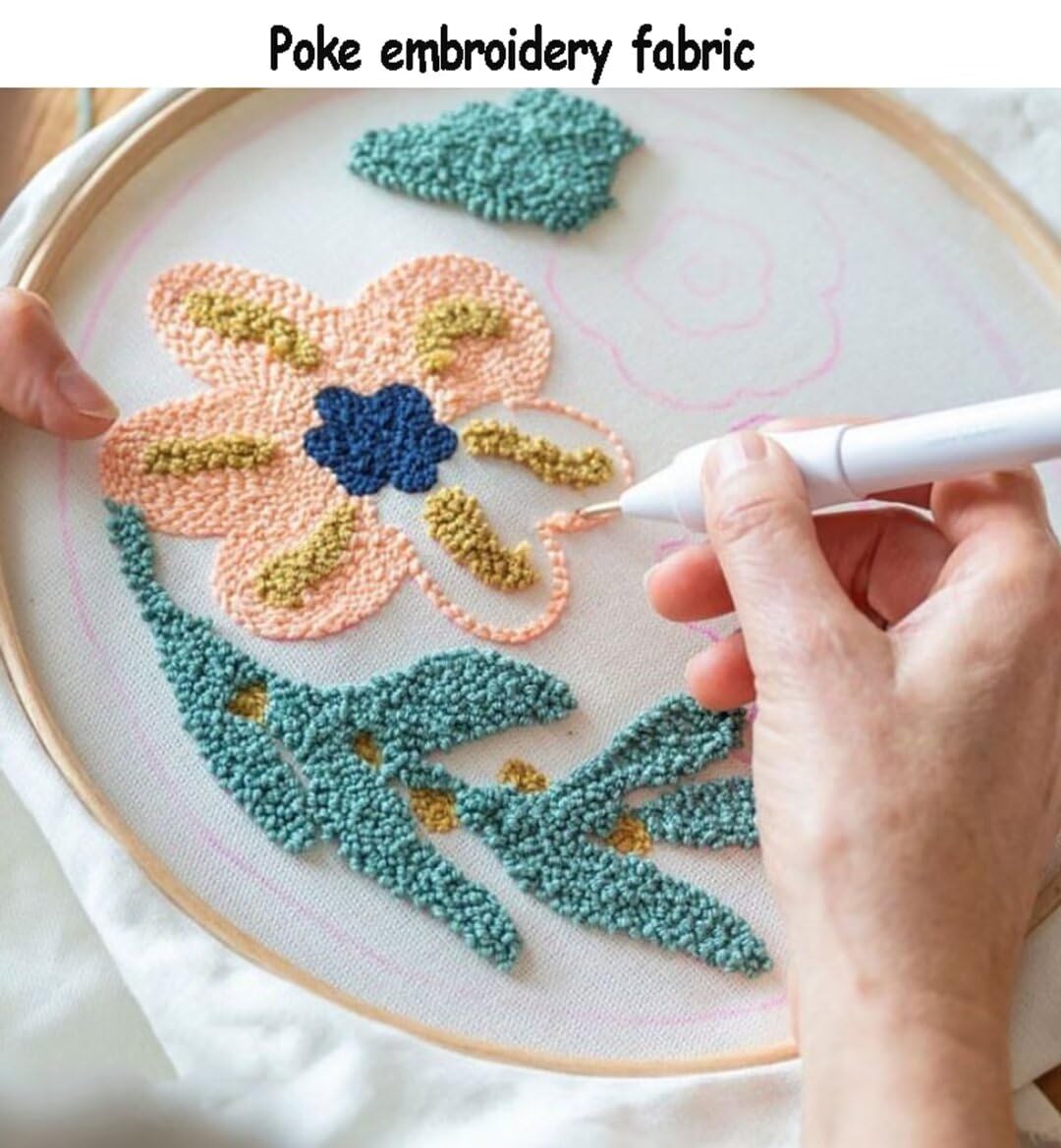 Gomitoli di Lana Set di filati da ricamo Poke professionale, set di filati colorati per tufting/lavoro a maglia a mano/punzonatura, filato tuftato 100% acrilico, filo spesso 3,5 mm, filato per uncine