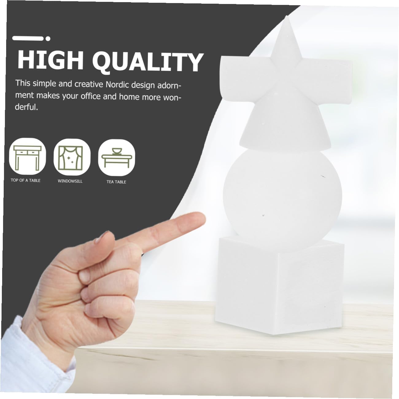 BATHVEVE 10pcs Resin Sculpture Drawing Models Geometric Figures for Sketching Drawing Practice Tool Home Decor for Art Lovers