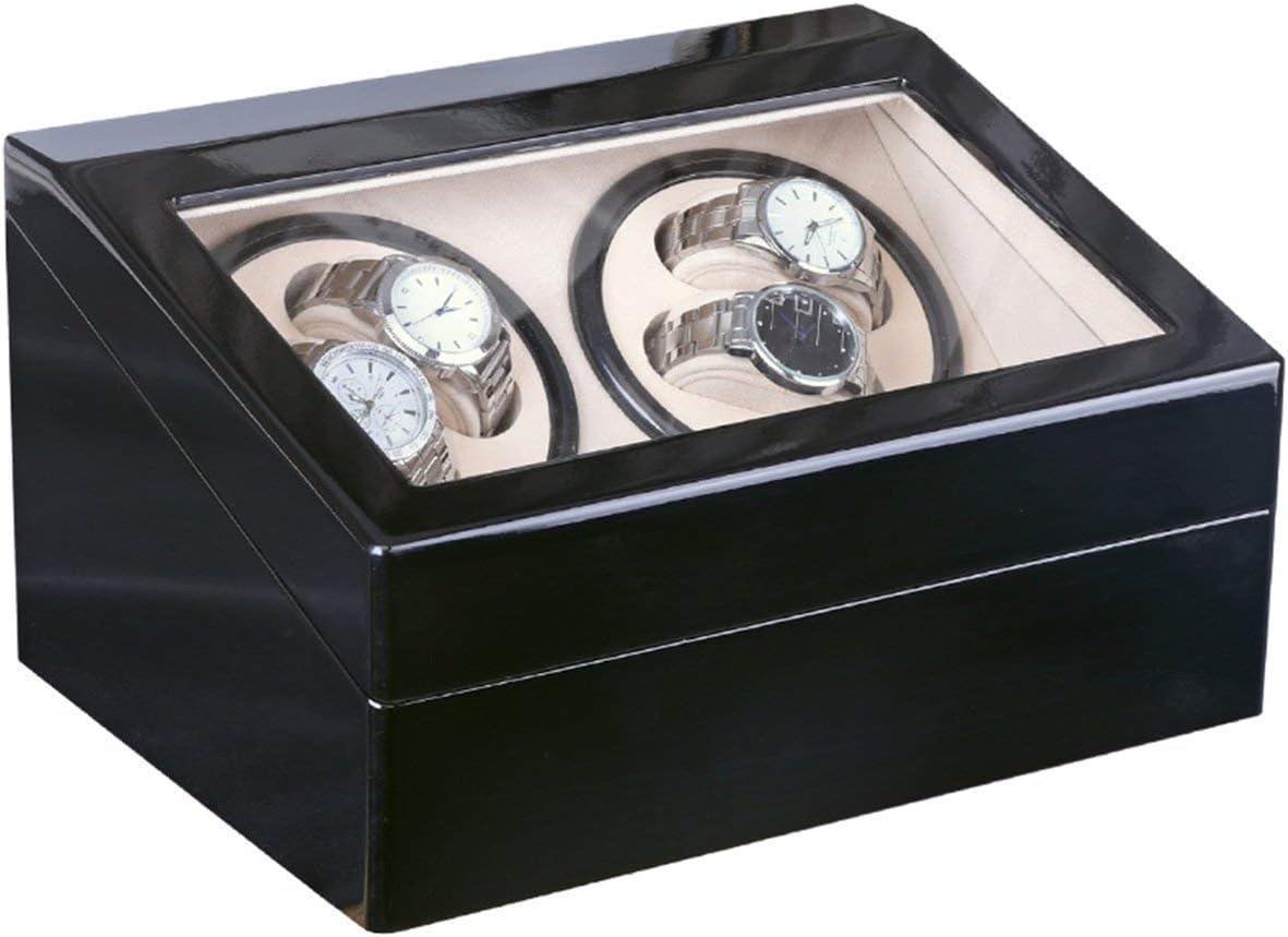 FENOKD Multifunction High Class Motor Shaker Watch Winder Holder Display 4+6 Automatic Mechanical Watch Winding Box Jewelry Box