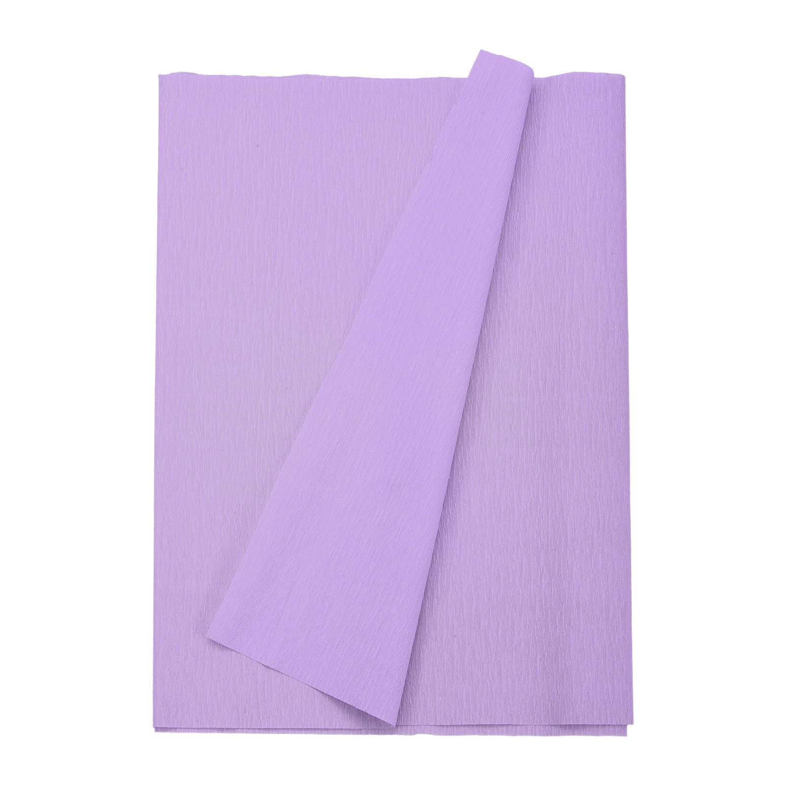 sourcing map Crepe Paper Roll 8.2ft Long 13 Inch Wide for Wedding Ceremony Various Large Festivals Decoration, Light Purple