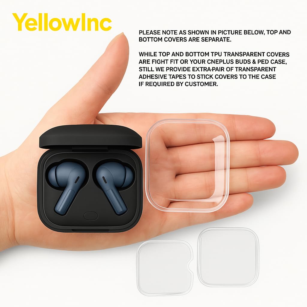 Case Cover Compatible with Oneplus Buds 3 (Transparent) — Amazon image 3