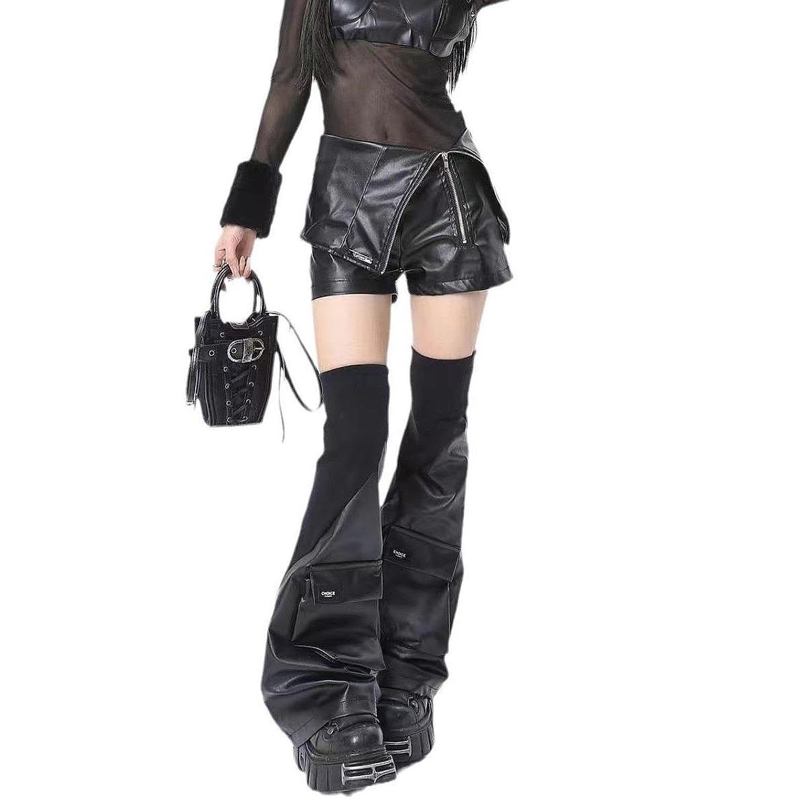 Harilla Calentadores de piernas Streetwear vestido elegante moda pierna medias pierna manga