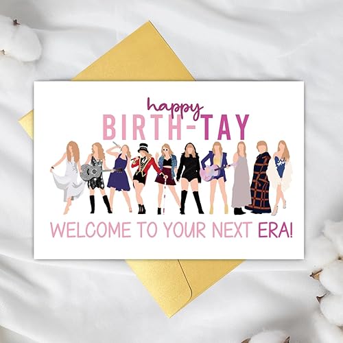 Miniatura 6 de UUEFKTN Tarjetas de cumpleaños populares inspiradas en cantantes, tarjeta de feliz nacimiento de la cultura pop, tarjeta TAY para él y ella,