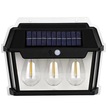 Dayanidhi Solar Lights for Outdoor | Wall Lamp | Solar Wall Lantern | 3 Modes & Motion Sensor Solar Lights | Outdoor Waterproof Wall Mount Light | Motion Sensor Solar Lights
