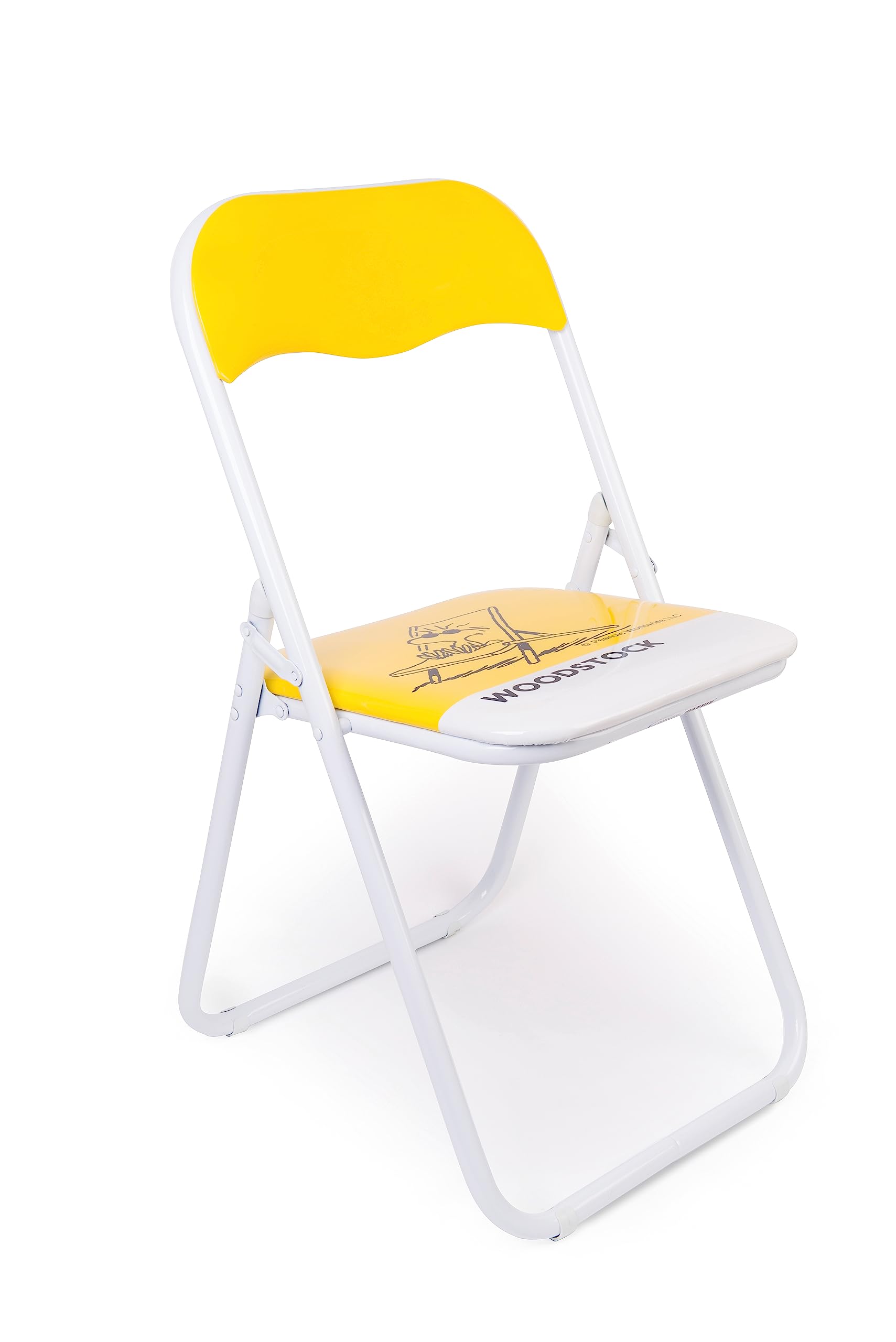 Excelsa 48923 Peanuts Sedia Pieghevole Woodstock, Metallo, Giallo