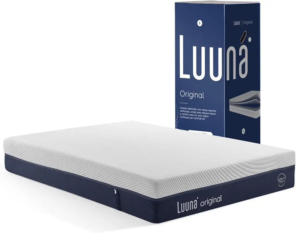 Colchão Queen, Luuna, Original Firme, Garantia 10 Anos, Suporte Adaptação, Bloqueio de Movimentos - 158x198cm