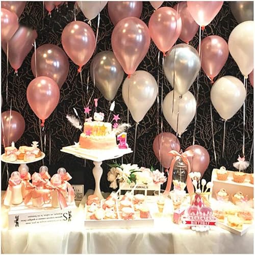 Miniatura 6 de Globos de látex de 10203050 unidades de 10.0in y 0.05oz para fiestas de cumpleaños, bodas, decoraciones de Navidad, globos de aire para niños, 10