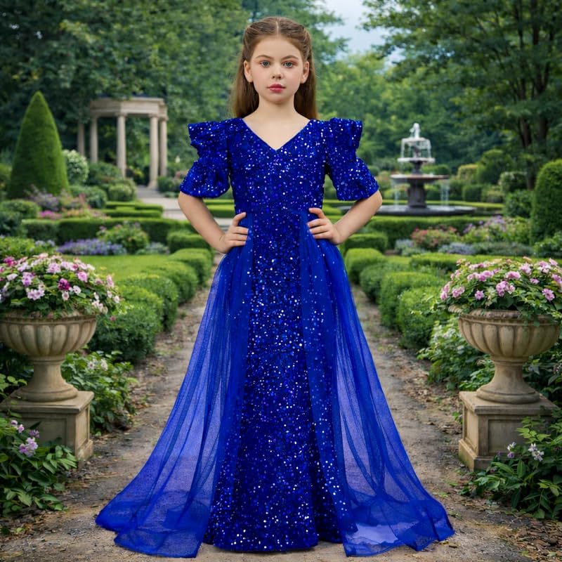 Image of Girls Viscose Western One Piece | Designer Frock for Kids | Solid Work | Toddler Frock Dress | Birthday Party Dress for Girls