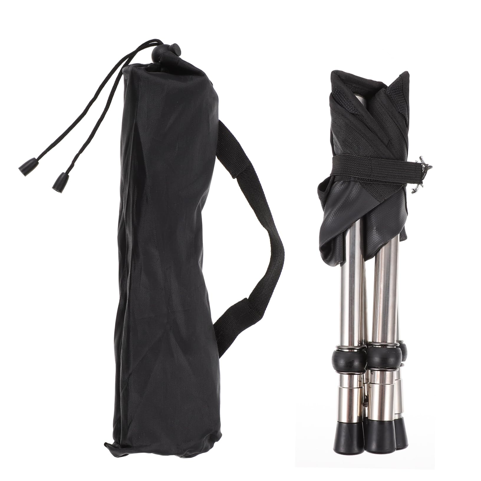 Toddmomy Sgabello da Pesca Pieghevole Portatile in Acciaio Inossidabile Nero, Pratico e Resistente per Picnic e Giardino, come Sedia da Campeggio Salvaspazio