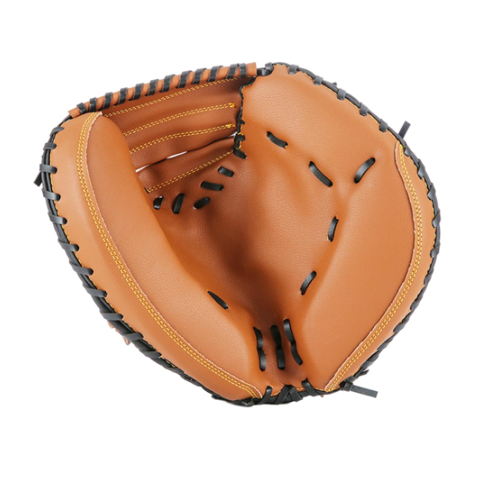 UJEAVETTE® Baseball Catcher Glove Padding Pu Leather Left Hand Slowpitch Softball Glove-image-2