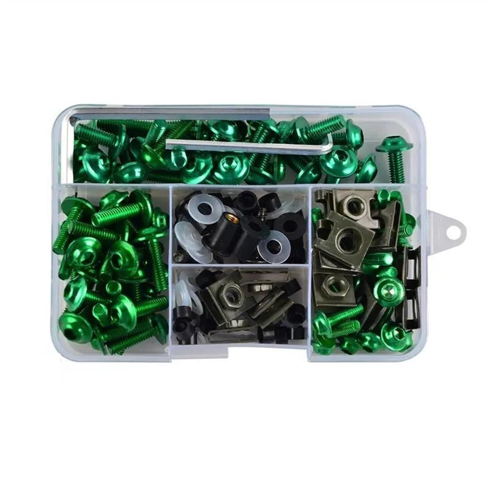 177PCS Fairing Bolts Kit CNC Screws Nut For CBR600RR CBR900RR CBR929RR CBR1000RR CBR 600RR 900RR 929RR 1000RR 600 CNC Alloy(Green)