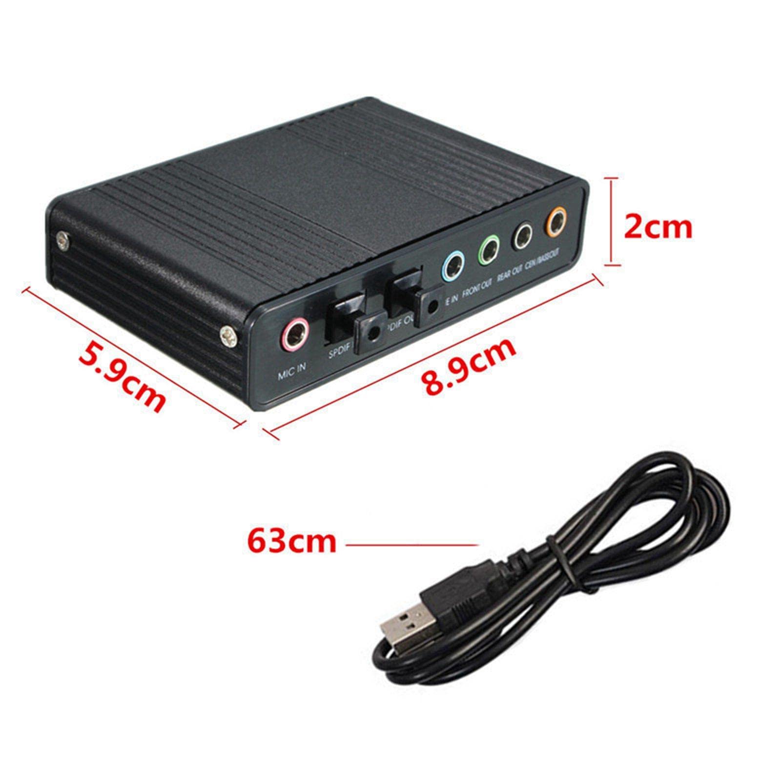 Amazon | サウンドカード 4チャンネル 32KHz 48KHz ステレオ 5.1ch