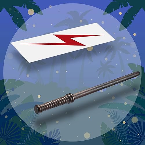 Miniatura 4 de 24 lápices de varita, suministros de fiesta de mago y 24 calcomanías de tatuajes de perno flash para adolescentes, niños, niñas, mago, decoración