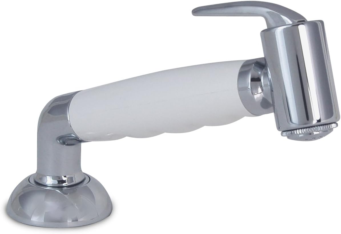 Ambassador MarineHammer-Head Deck Sprayer with Elbow and 6-Feet Stainless Steel Hose