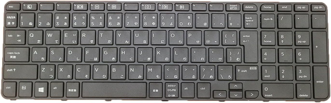 WJZX(忠興部品です) ノートブックキーボード適用するHP ProBook 450 G3 455 G3 470 G3 修理交換用 837549-291日本語キーボードブラック