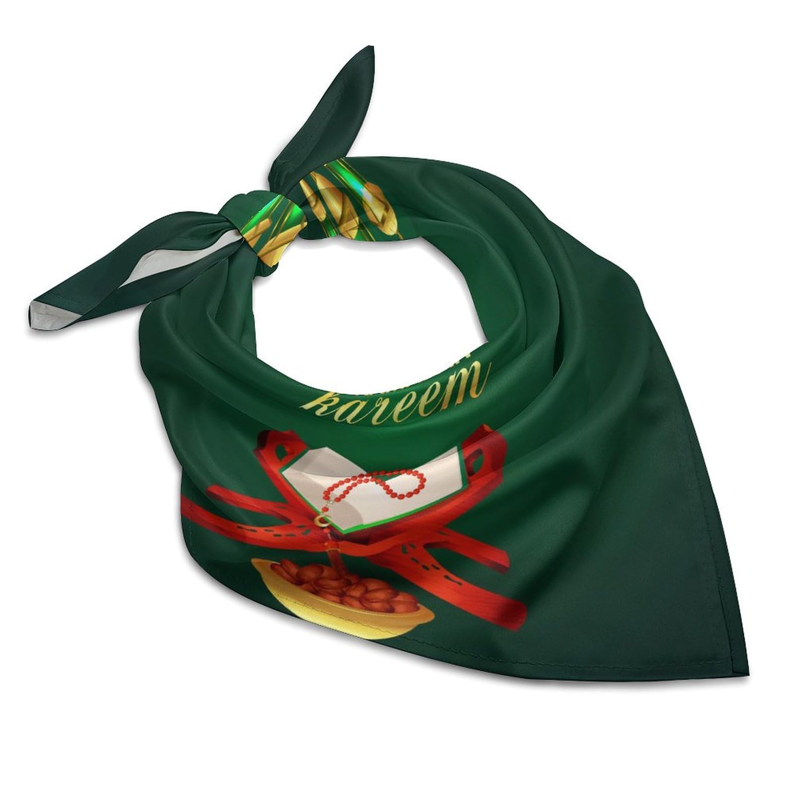 Csemeie Ramadan Kareem Bandana Hair Scarf Headband Adjustable Neckerchief for Men Women Decor