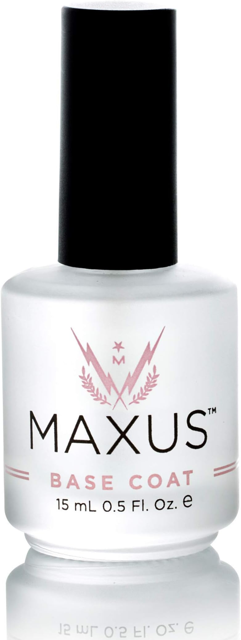 Maxus Nails Strengthening Base Coat – Clear Nail Protector with Tea Tree Oil & Silk Amino Acids – Prevents Peeling, Staining & Breakage – Quick-Dry, Glossy Finish – Vegan & 11-Free, 0.5 Oz