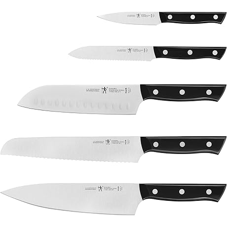 HENCKELS Dynamic Razor-Sharp German Engineered Knife Set, 5 Piece