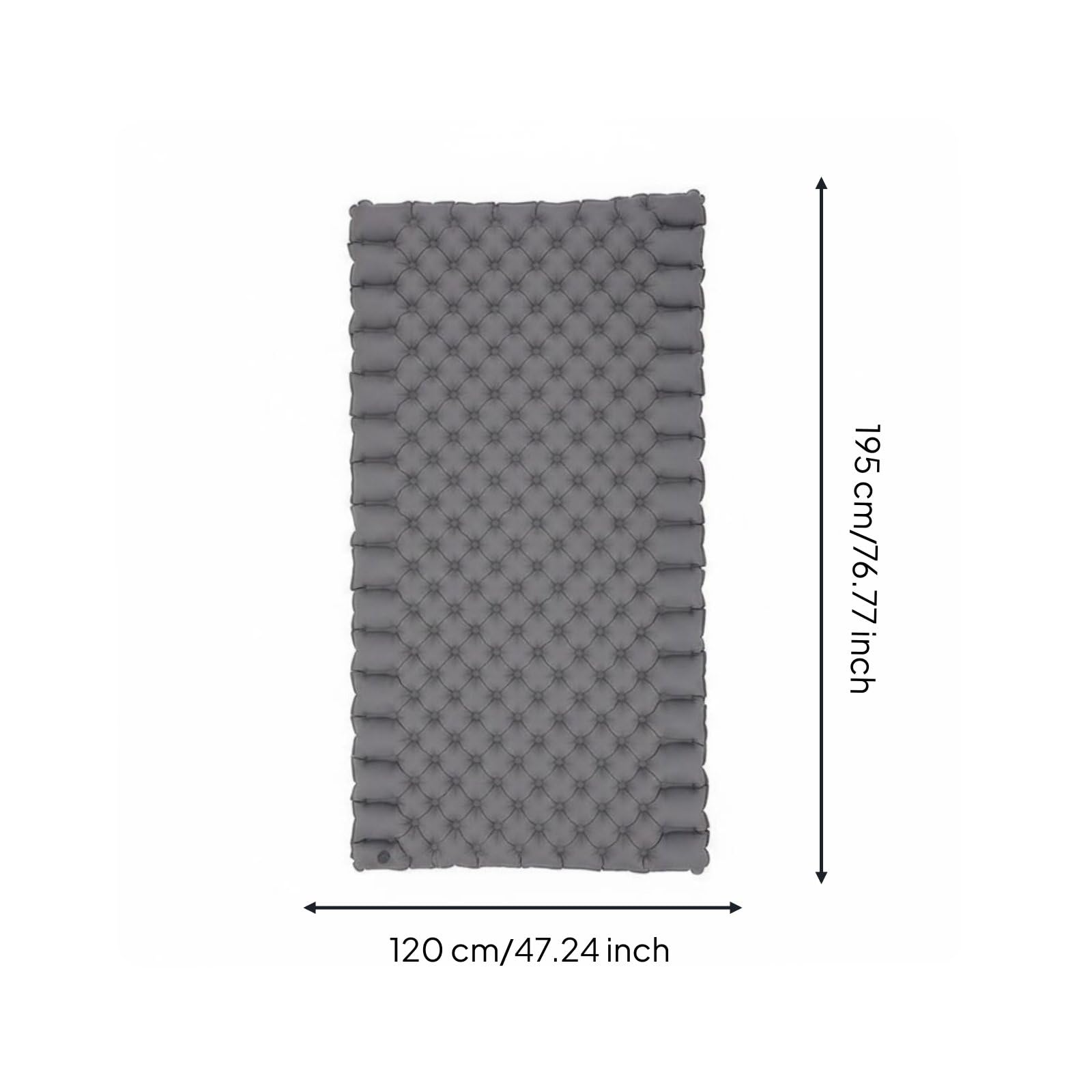 Colchón Inflable Doble Extremadamente Ligero Esterilla Hinchable Doble Resistente a la Humedad Equipo Camping para Playa