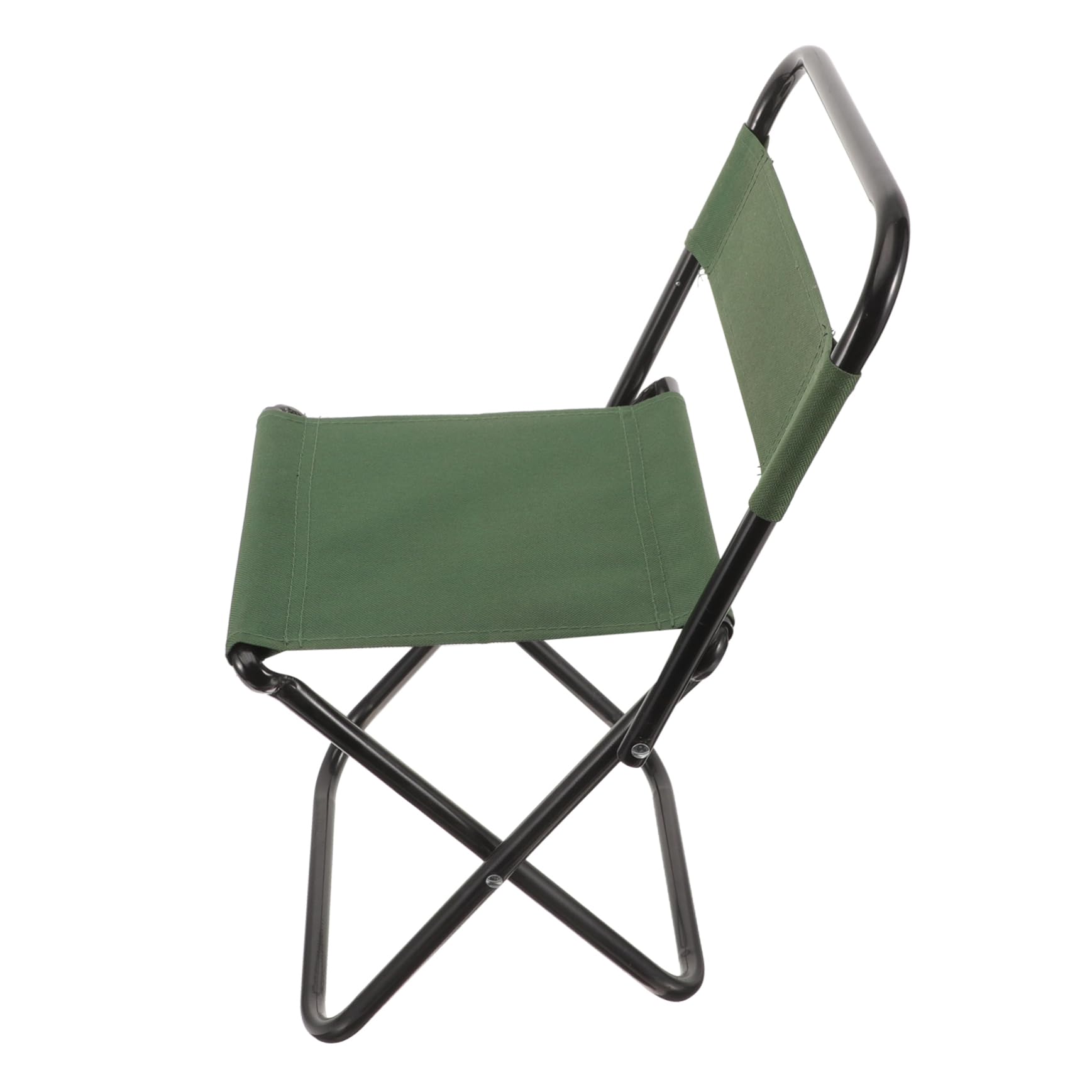 Toyvian Sedia Pieghevole da Campeggio Outdoor Verde in Metallo e Tessuto | Ripiegabile, Robusta e Stabile, per Casa e Giardino, Seduta Pratica per Esterni