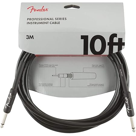 Fender Professional 10' Instrument Cable - Black