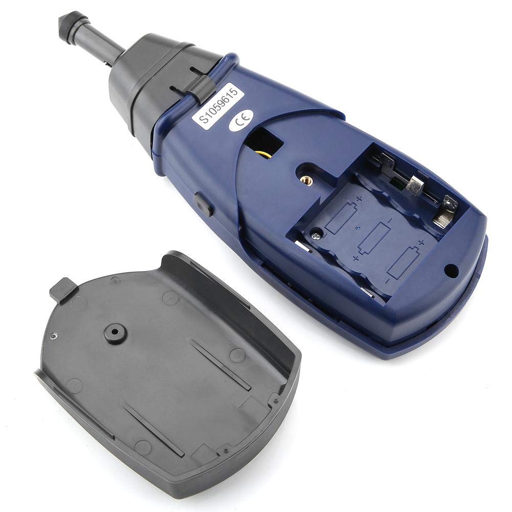 Tacómetro digital, robusto y duradero SM6236E Tacómetro láser/de contacto 5 dígitos Probador de medidor de rotación de tacómetro LCD digital de 18 mm