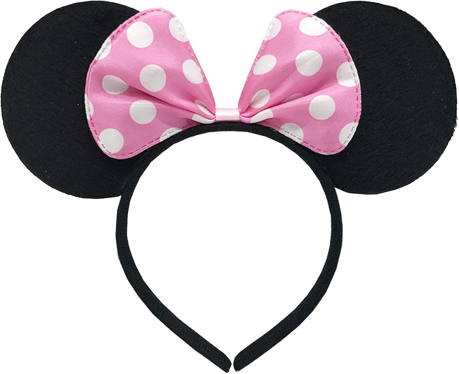 Mouse Ears Headband Shiny Mouse Ears Ribbon Hair Band Birthday Hair Ornaments Halloween Costume Cosplay