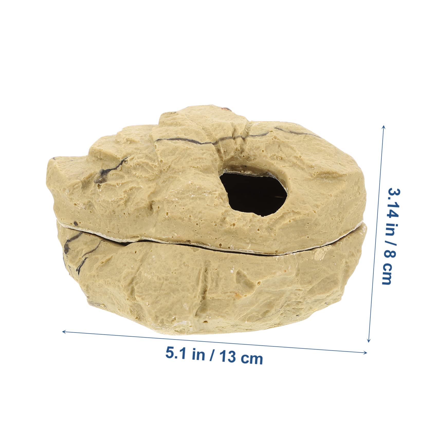 Supvox Reptilienversteck Höhle S Terrarium Höhle Für Eidechsen Spinnen Und Einsiedlerkrebse Natürliche Textur Sicheres Versteck Mit Stabilem Crawler Shelter Design Für Terrarium Und Faunarium