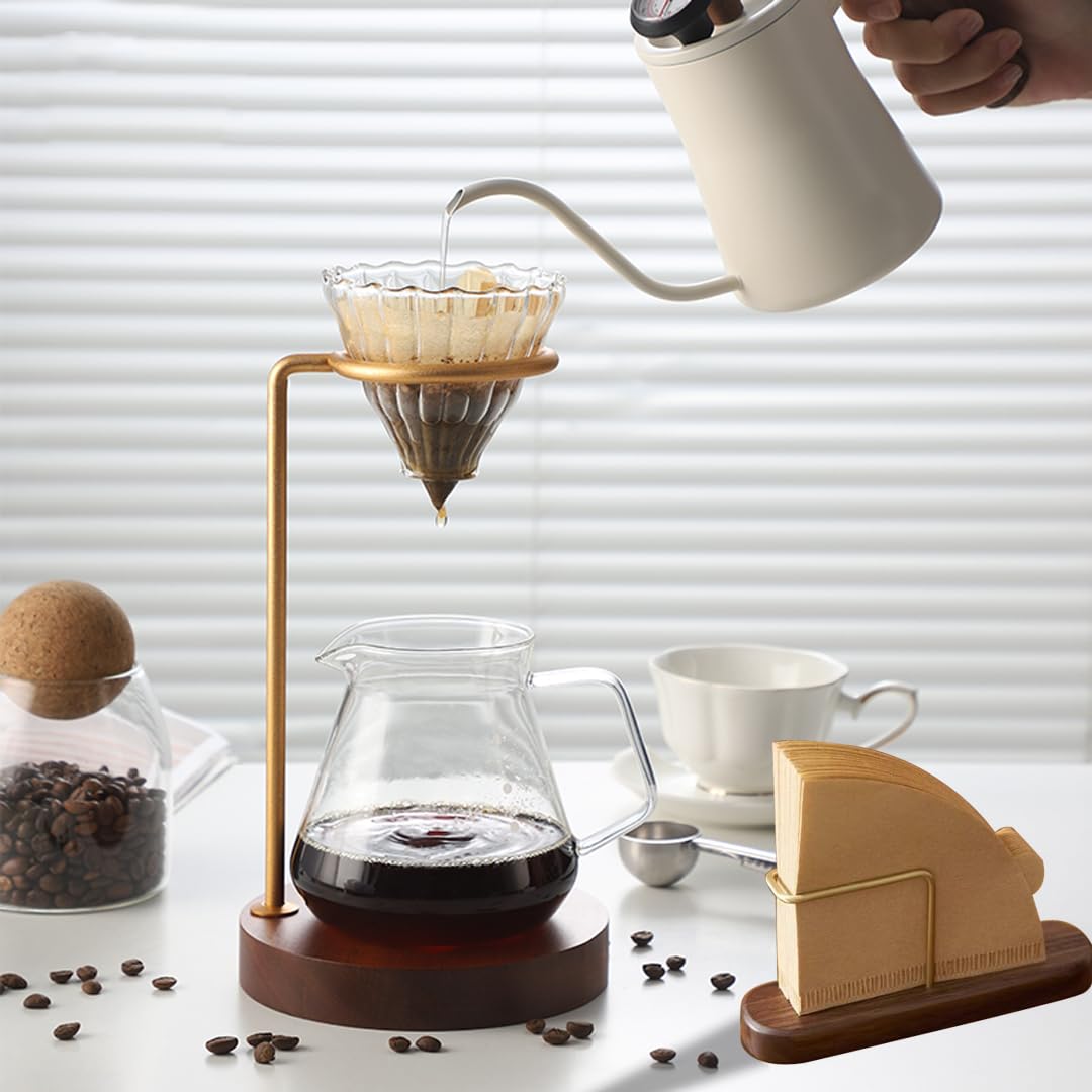 Adore Maison Barista Koffiefilterhouder Hout Wandmodel Muurbevestiging Voor Papieren Filters Organizer Voor Filterkoffie Duurzaam En Stijlvol Ontwerp