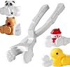 Snowball Manufacturer - Character Rabbit Family Snowman Iced Canister Gear,Snowman Manufacturer | Outdoor Play Winter Party Accessories School Activities