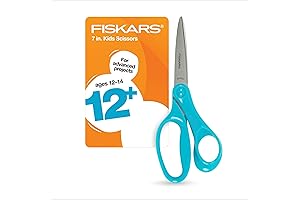 Fiskars 7 Inch Student Scissors for Kids Ages 12-14: The Perfect School Scissors