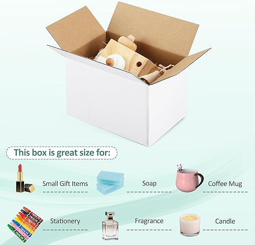 Miniatura 3 de Eupako Cajas de envío pequeñas, 6 x 4 x 4 x 4, paquete de 30 unidades, cajas de cartón corrugado, cajas de cartón para embalaje de pequeñas