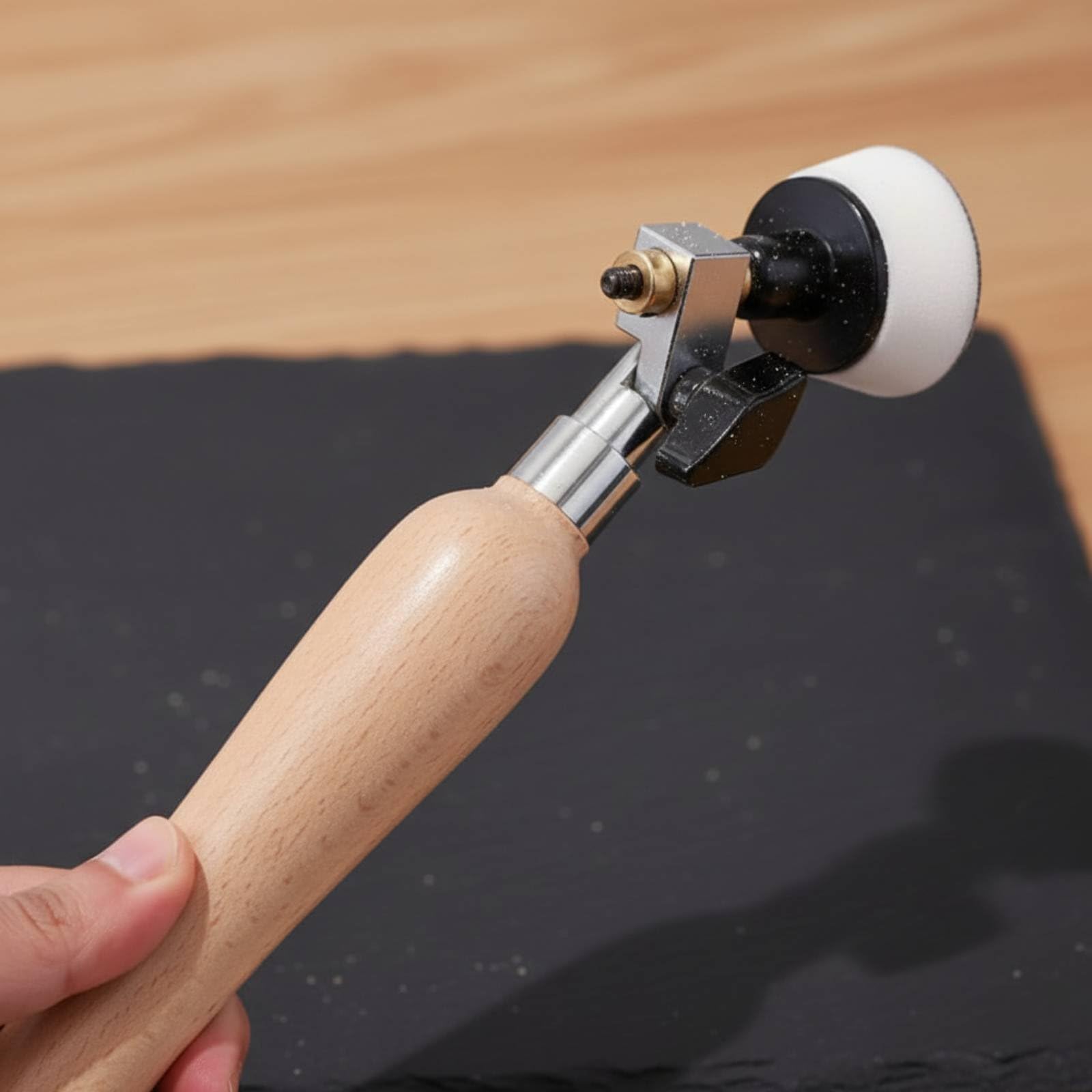 Dischi Abrasivi Manuali Kit Levigatura Levigatrice Mano Utensile Tornitura Accessori Carteggiatura con Pressione Controllata E Passaggio Rapido tra