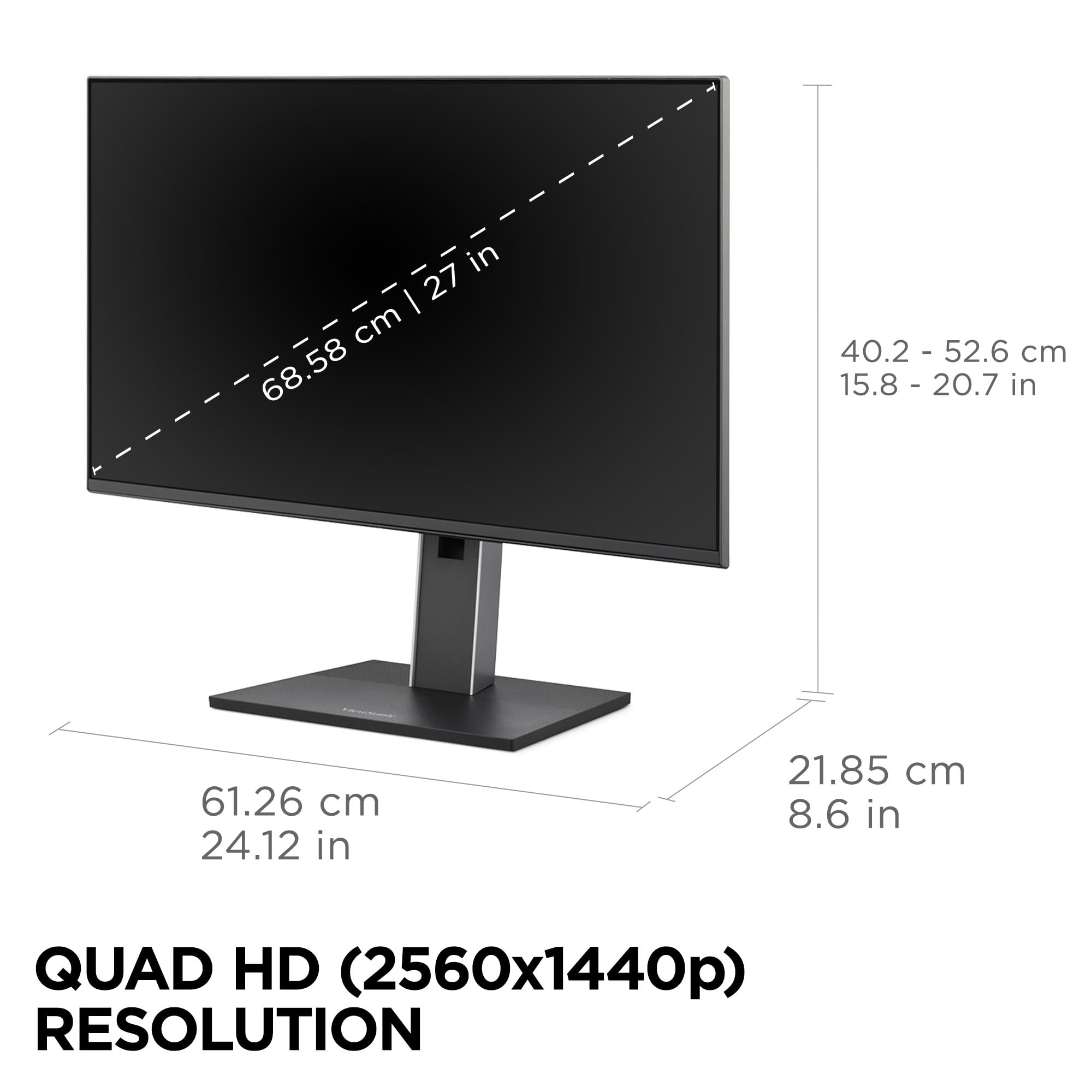 Amazon.com: ViewSonic VG2752-2K 27 Inch 1440p Monitor, IPS Display