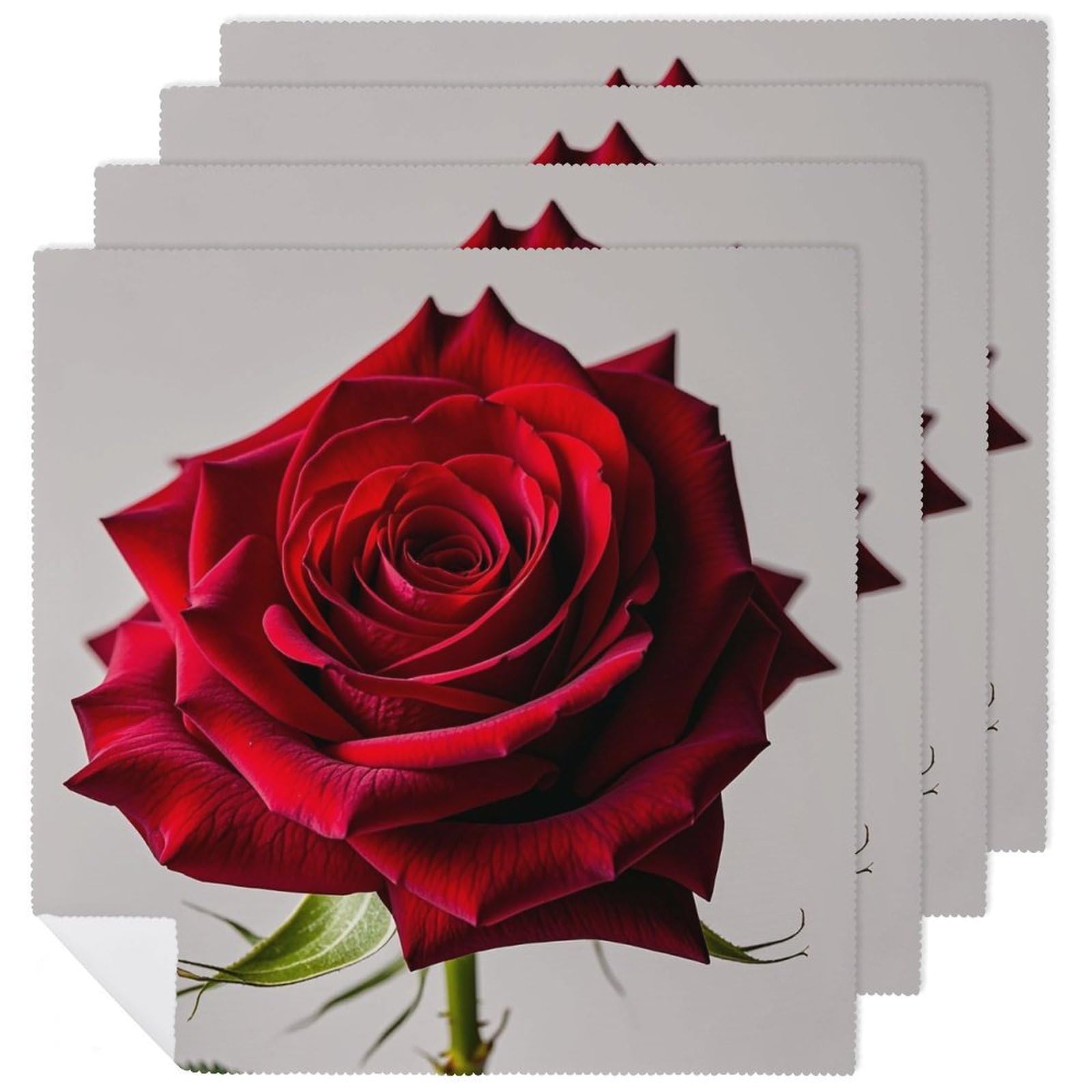 Serviettes de table lavables ultra douces 47x48 cm pour tissu de mariage