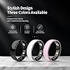 Patrocinado Patrocinado Estás viendo este anuncio según la relevancia del producto para tu consulta. Deja comentarios sobre el anuncio [ZenTech Lab] Anillo inteligente R8 - Rosa - Talla 11 - con cable de carga - regalo para mamá - monitor de frecuencia cardíaca y sueño, seguimiento de actividad, contador de pasos, resistente al agua IP68/5ATM, batería de 3 días 7