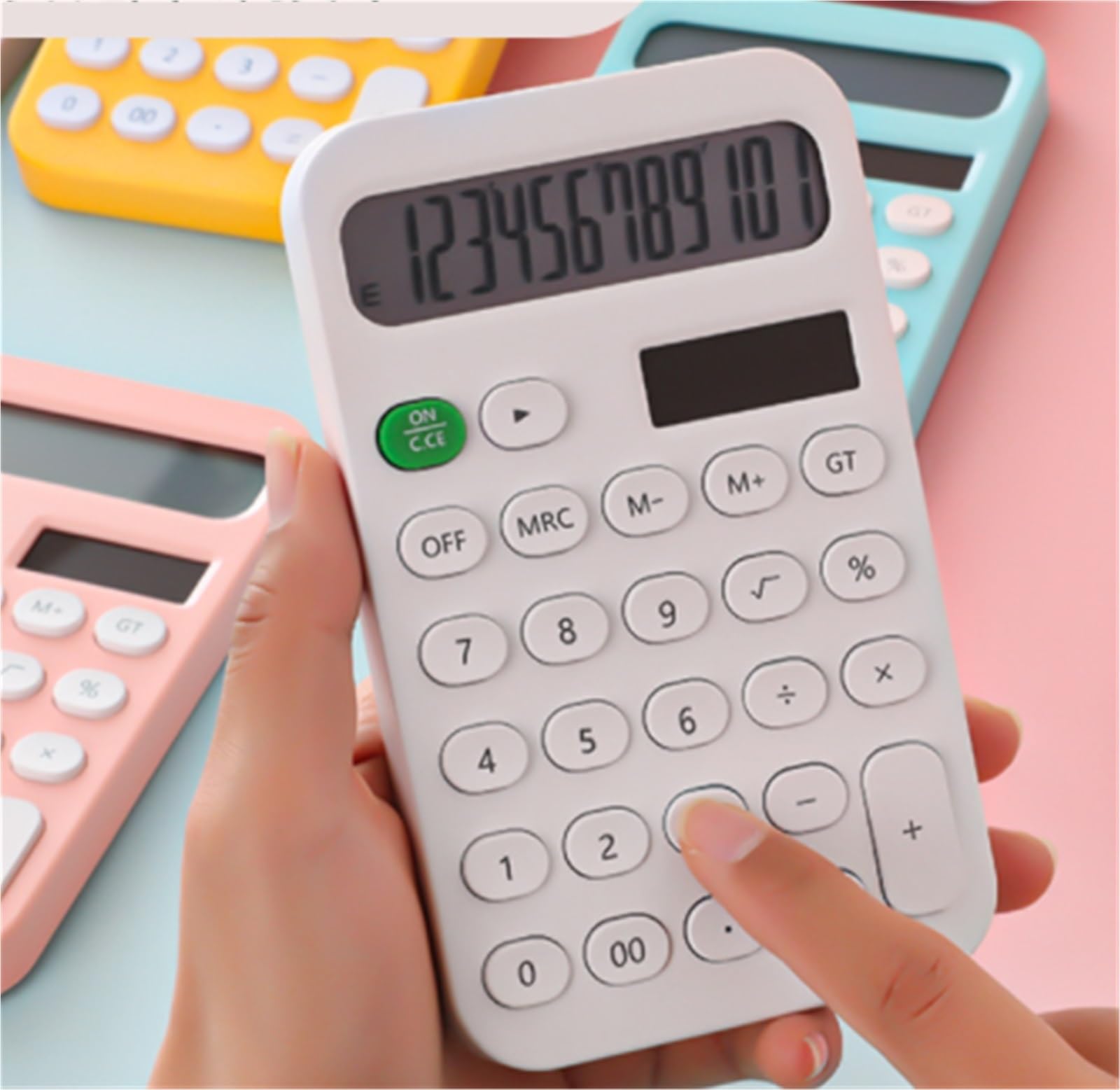 Calculatrice Boutons De Calculatrice avec Affichage À 12 Chiffres for Une Utilisation Au Bureau, en Classe Et La Maison Bureau Office(Grün)
