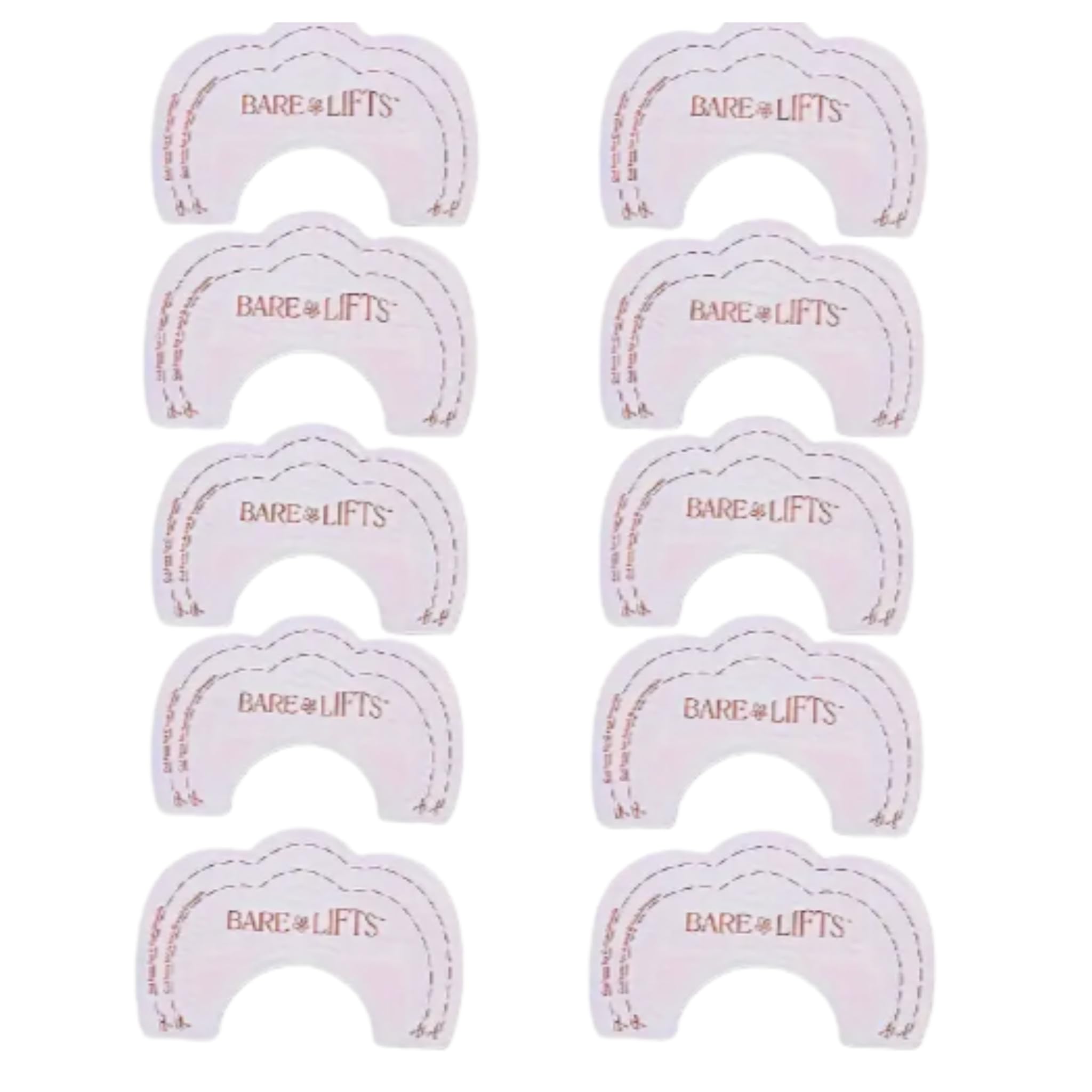 the seventh muse PU Invisible Breast Lifters, Seamless Adhesive Bust Support, 5-Pair Set, Single-Use, Clear-picture-0