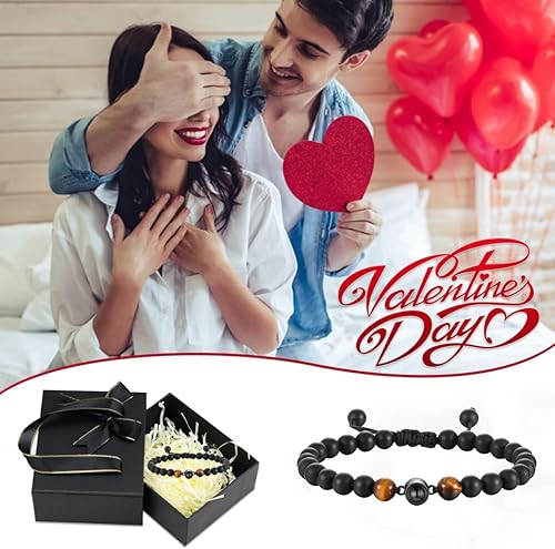 Miniatura 4 de Pulsera de cuentas de ojo de tigre personalizada con imagen, proyección de fotos personalizada para hombres y mujeres