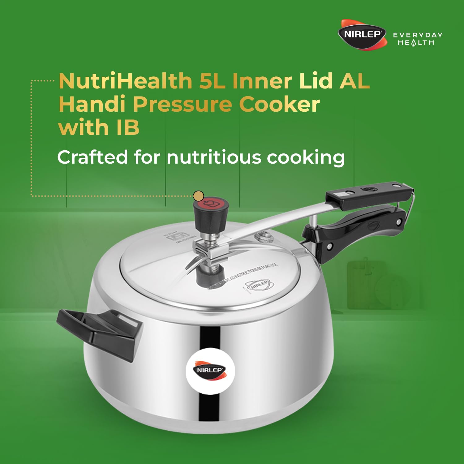 Buy Nirlep NutriHealth 5 Litre Inner Lid Aluminium Handi Pressure