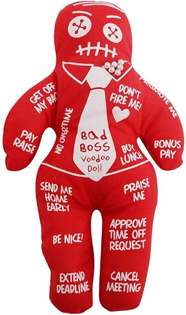 matago Voodoo Doll Personalized Revenge Bad Boss Doll With Pin Novelty Gift 4 Colors Available