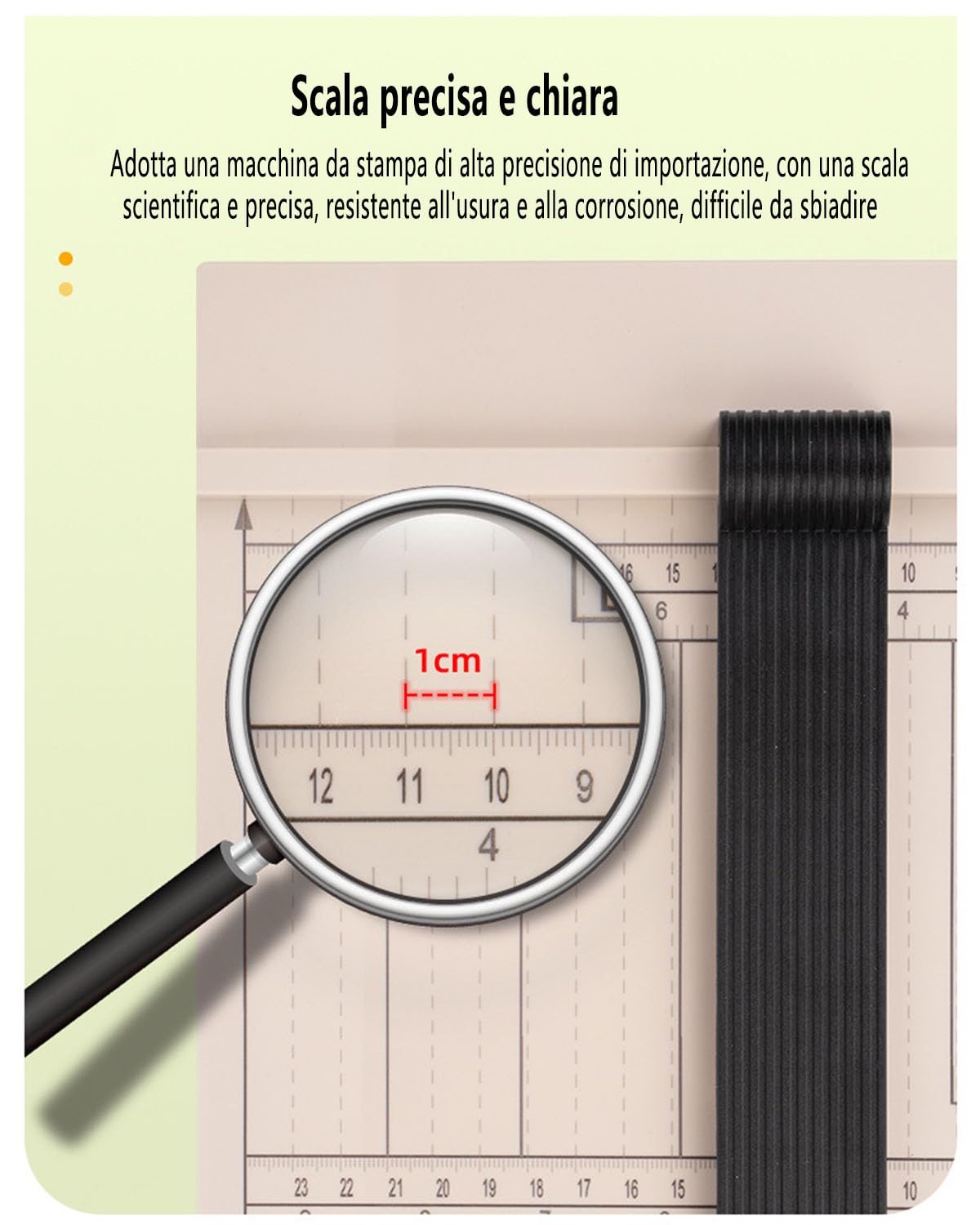 Taglia Carta,Taglierina Professionale Leggera,Taglierina Per Carta A4 Smontabile,Adatta Per Carta A4,A5,B5,B6,B7 Con Meccanismo A Leva
