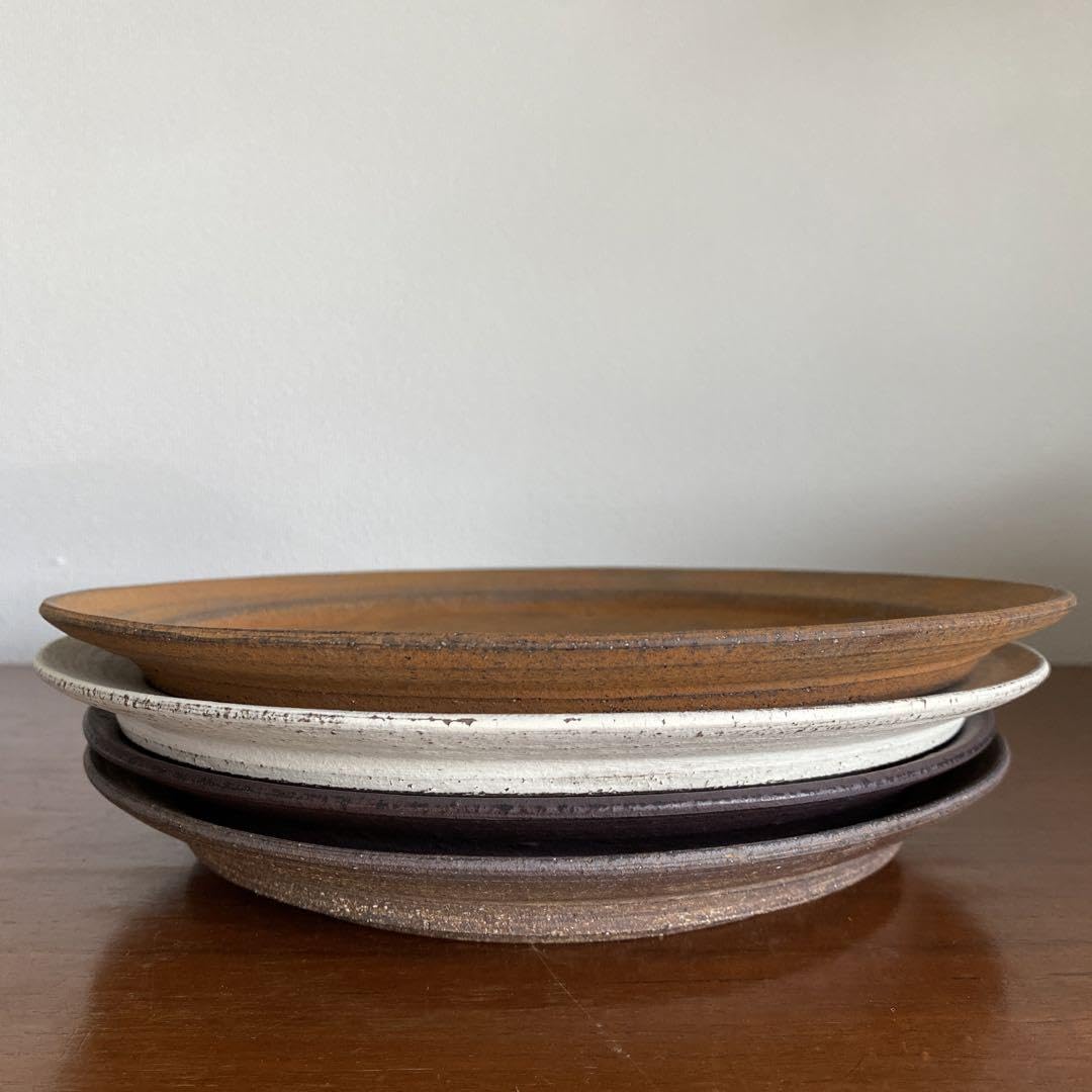 Amazon.co.jp: 二階堂明弘 焼き締めリム皿 赤〈品〉 : ホーム