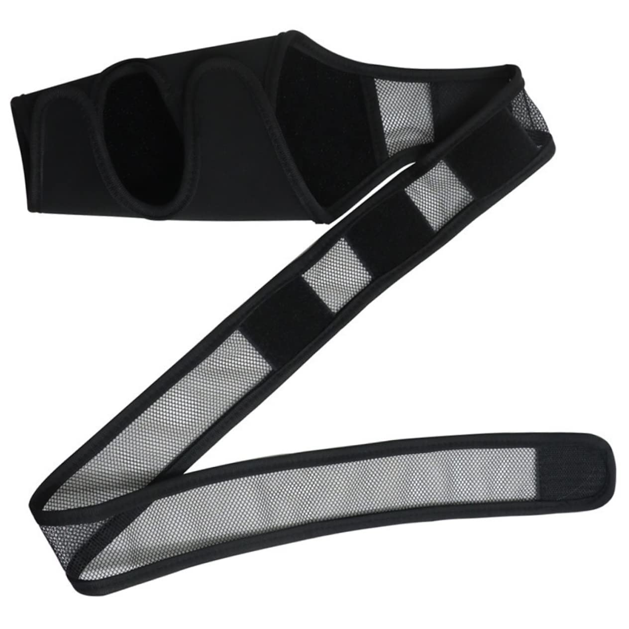 Protecteur de jambe pour chien Kisangel en néoprène noir avec sangle large élastique pour pattes arrière