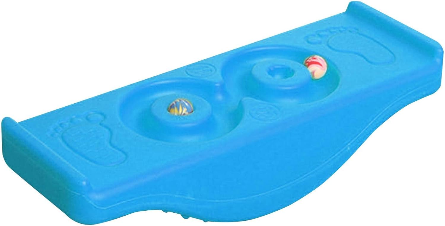 Abset Tabla de equilibrio para niños, balancín, tabla de equilibrio, tabla de equilibrio Montessori, tabla de madera, peonza para niños, interior y exterior, juguete