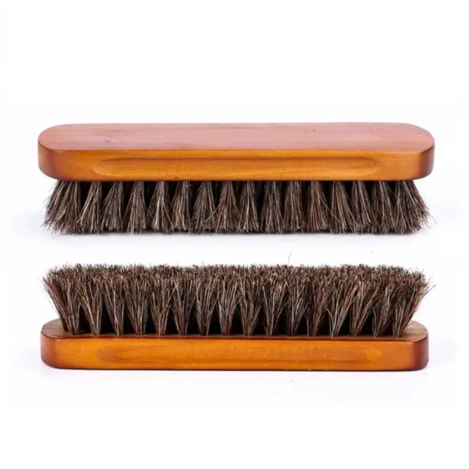 Schuh- und Stiefelbürste aus Holzborsten, Pflege, Reinigung, Glanz, Polierbürste, Reinigungsbürsten, echte weiche Polierwerkzeuge Schuhbürste(Size 1-2pcs)