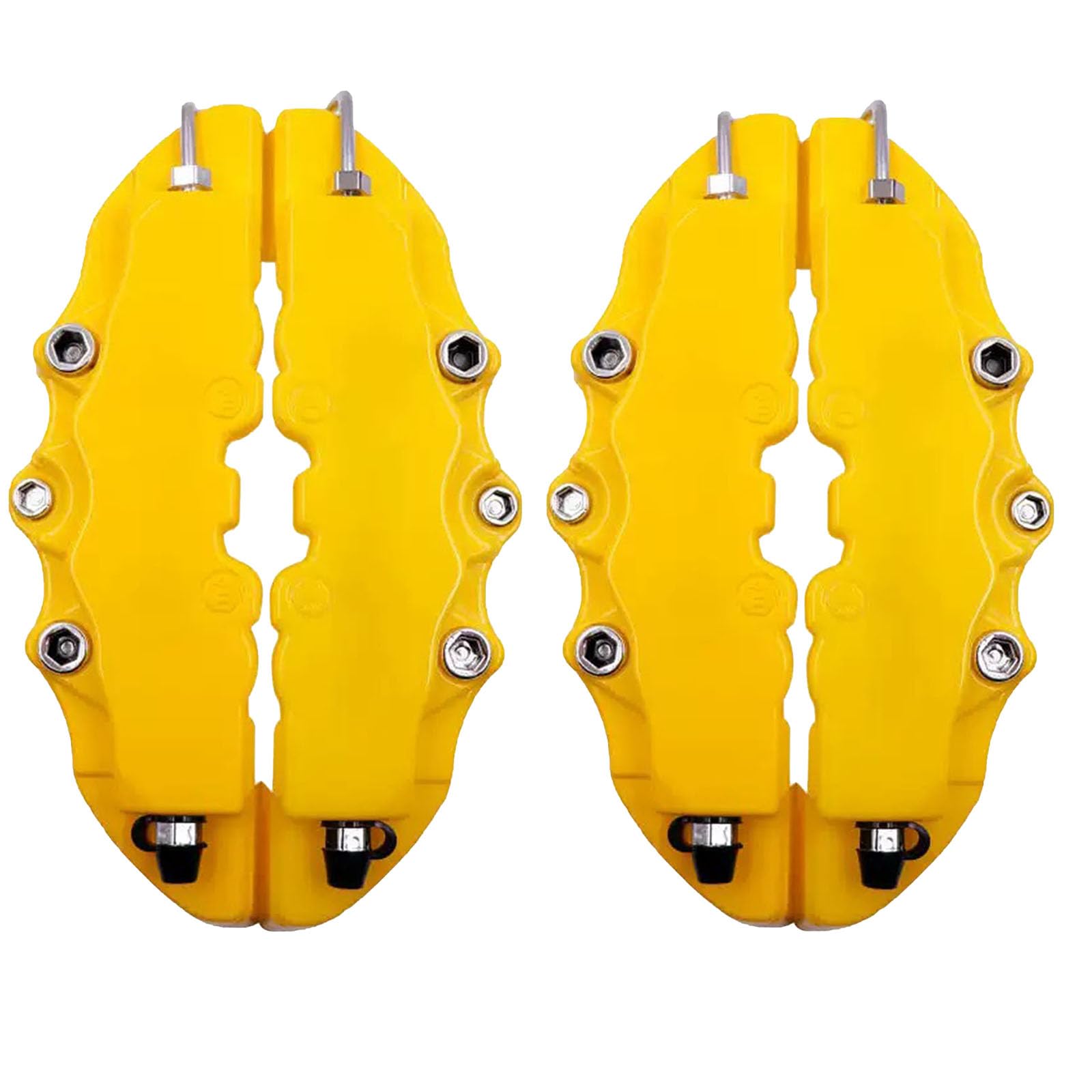 4 Piezas Cubrepinzas De Freno para VW Touran 2006-2010, Accesorios Tuning Embellecedores Rueda Protectores Pinzas Aleacion Aluminio,L-Yellow