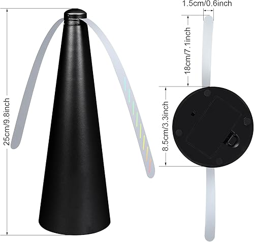 Miniatura 2 de 3 ventiladores para moscas al aire libre para mesas, para interiores y exteriores, para comidas, alimentos y moscas, mantienen las moscas alejadas