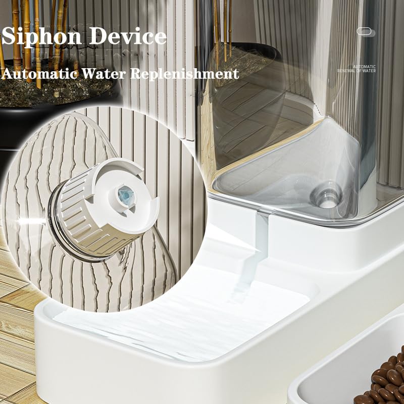 iGeekPet Care-NeverMissMeal Gravity Pet Feeder and Water Dispenser Set, Automatic Dog Feeder and Dog Water Dispenser for Dogs Cats Pets Animals Large Capacity(3.8L) - Image 5